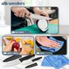 12 Piece Camp Kitchen Cooking Utensil Set Travel Organizer Grill Accessories Portable Compact Gear for Backpacking BBQ Camping Hiking Travel Cookware Kit Water Resistant Case (Blue) view 3