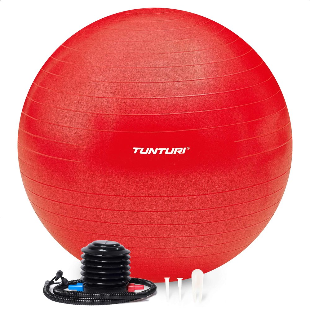 Tunturi Unisex's Yoga Gym Ball, Red, 75 cm