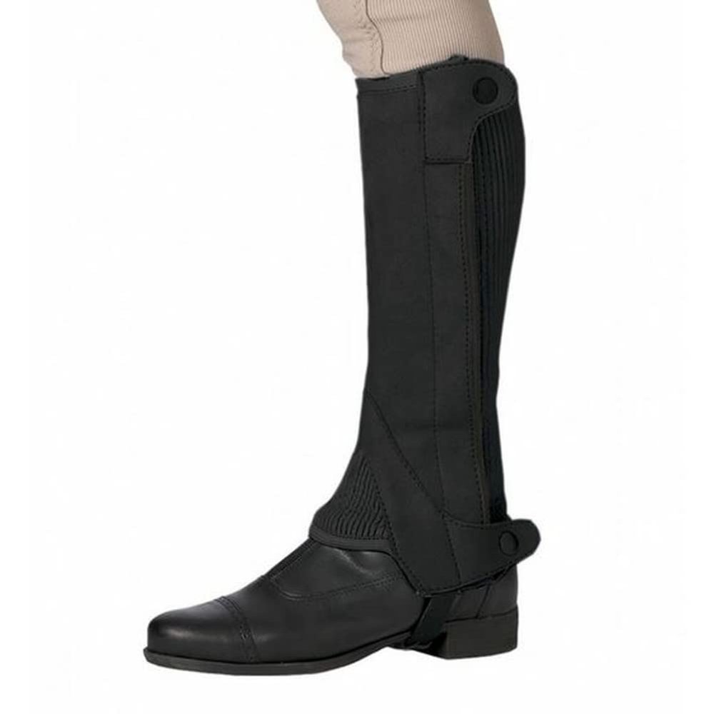Ovation LDS Elite Amara Ribb Half Chap, Color: Black, Size: XL (464331BLK-XLRG)