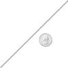 FOSIR Mens Chain Necklaces, 2mm Stainless Steel Rolo Chain Necklace for Men and Women, Silver Tone Box Chains for Men,18 Inch view 3
