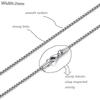 FOSIR Mens Chain Necklaces, 2mm Stainless Steel Rolo Chain Necklace for Men and Women, Silver Tone Box Chains for Men,18 Inch view 4