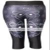 Sister Amy Women's 3D Geometric Print Workout Running Capri Pants Crop Leggings Space US M view 3