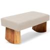 Waterglider International Meditation Bench (NAT. White), Seiza, Sustainable Acacia Wood with Curved Bottom Edges for The Perfect Posture, Meditation Stool, Prayer Bench, Meditation Chair, Yoga Stool view 1