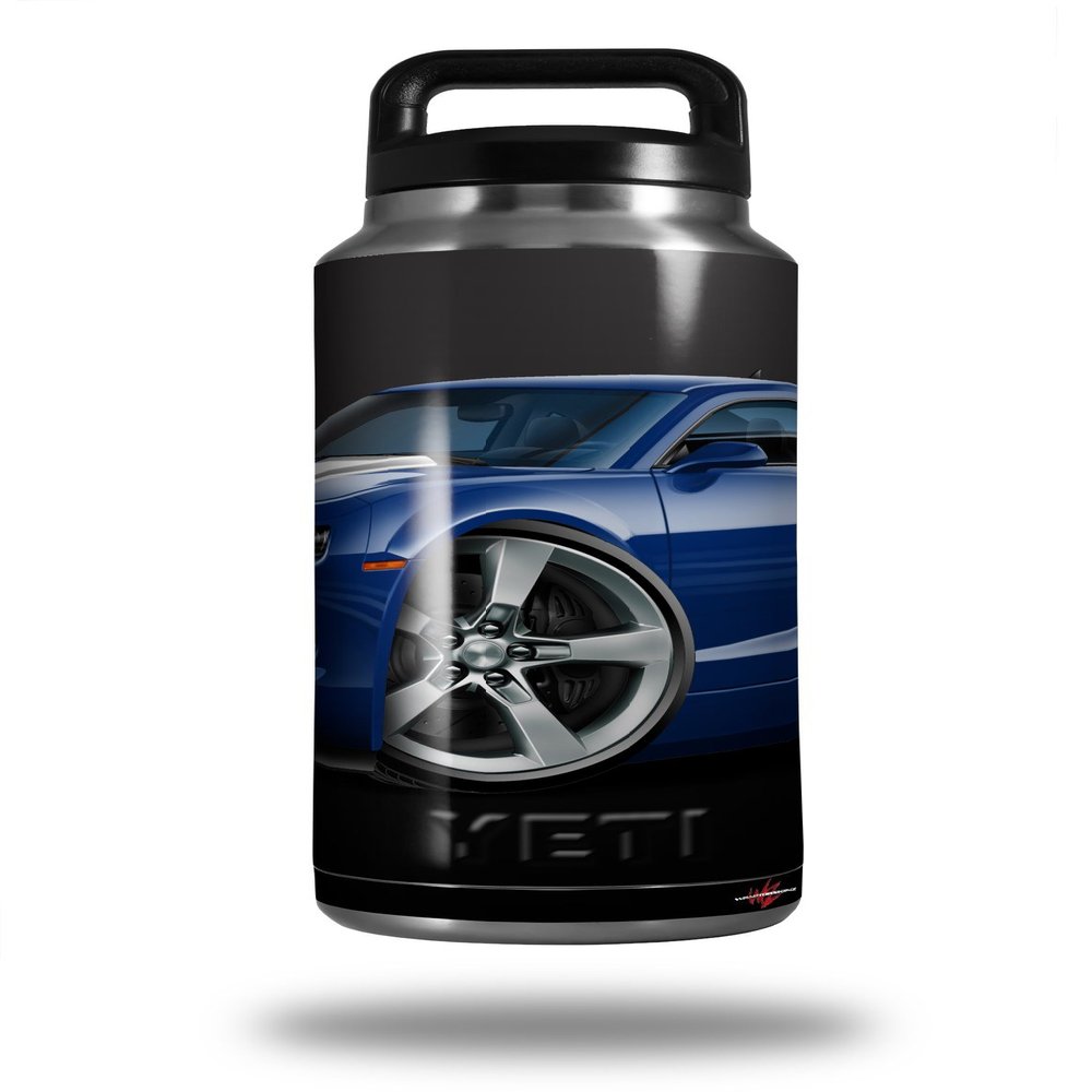 WraptorSkinz Skin Decal Wrap for Yeti Rambler Bottle 36oz 2010 Camaro RS Blue (YETI NOT Included)