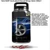 WraptorSkinz Skin Decal Wrap for Yeti Rambler Bottle 36oz 2010 Camaro RS Blue (YETI NOT Included) view 2