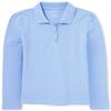 The Children's Place Girl's Long Sleeve Pique Polo, Daybreak, XX-Large view 1