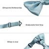 SYAYA Bow Ties for Men, Silk Formal Tuxedo Bow Tie for Boy, Tux Bowtie For Wedding U-SY-B2 (Hot Pink - Bow Tie & Handkerchief Set) view 4