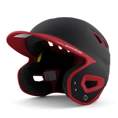 Boombah DEFCON Batting Helmet Black/Red - Size Senior 7" - 7 3/4"
