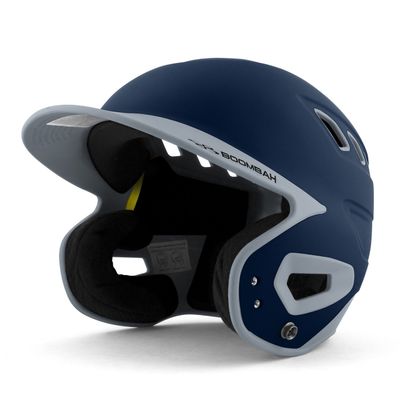 Boombah DEFCON Batting Helmet Navy/Gray - Size Senior 7" - 7 3/4"