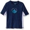 Kanu Surf Little Boys Paradise UPF 50+ Sun Protective Rashguard, Impact Navy, 2T view 1