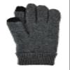 BRUCERIVER Men Pure Wool Knitted Gloves with Thinsulate Lining Size S/M (Grey Touchscreen) view 3