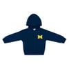 College Baby NCAA Officially Licensed Snap Hooded Jacket - Michigan Wolverines Block M Logo - Navy - 3-6 Months view 1