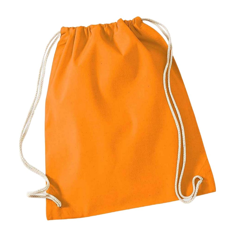 Westford Mill Unisex's 110 Gym Sac Bag, Orange, One Size