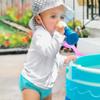 Green Sprouts Baby Ultimate Reusable Snap Swim Diaper, Aqua, 6-12 Months view 3