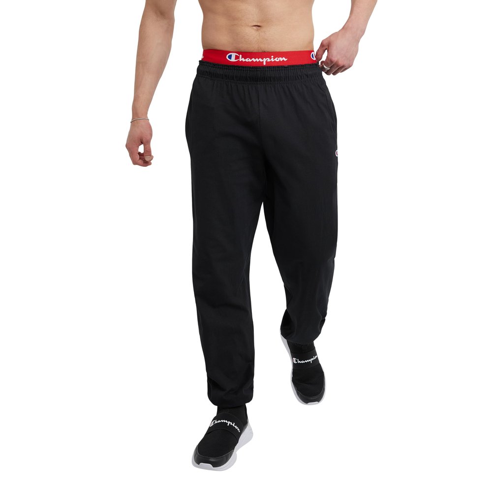 Champion mens Everyday Cotton Closed Bottom Pants, Black, 4X-Large US