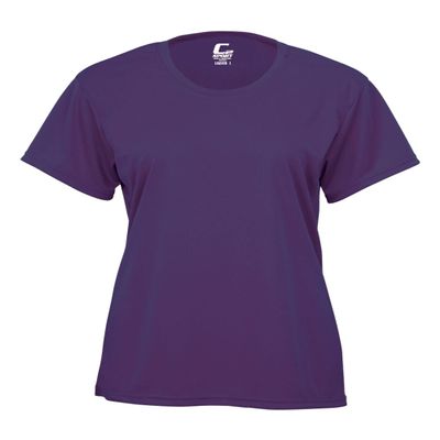 Badger Sport C2 Purple Ladies 2XL Short Sleeve Wicking Tee