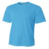 A4 Mens Short Sleeve Birds-Eye Mesh Crew, 3XL, Electric Blue view 1