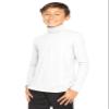 Boy's Oh So Soft Turtleneck White Large view 1