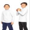 Boy's Oh So Soft Turtleneck White Large view 2