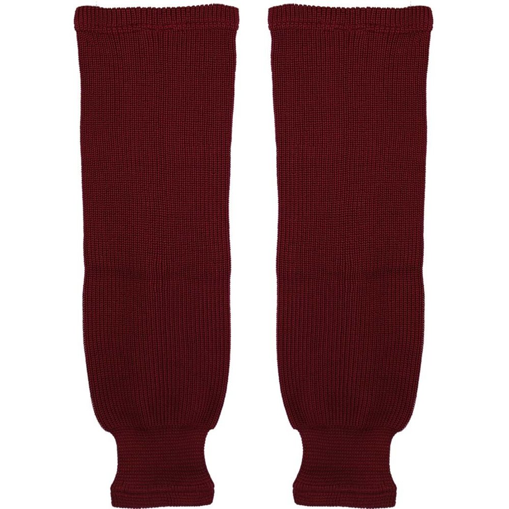 TronX SK80 Knit Ice Hockey Socks (Maroon 28 Inch)