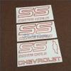 Monte Carlo Chevy SS 1987-1988 Restoration Red Vinyl Decals Stickers Kit view 2