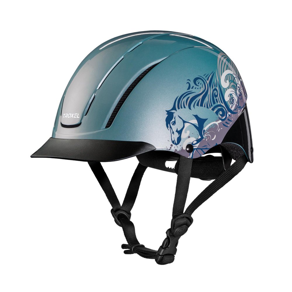 Troxel Spirit Full Coverage Horse Riding Helmet, Low-Profile & Adjustable, Safety Horseback Riding Gear, Extra Small (6-1/4 - 6-1/2), Sky Dreamscape