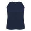 Badger Sport Navy Ladies Large Athletic Sleeveless Wicking Tank Top view 1