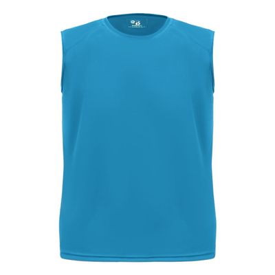 Badger Sport Electric Blue Adult 4X Sleeveless Wicking Tee