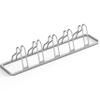 Simple Houseware 5 Bike Bicycle Floor Parking Adjustable Storage Stand, Silver view 1