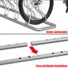 Simple Houseware 5 Bike Bicycle Floor Parking Adjustable Storage Stand, Silver view 3