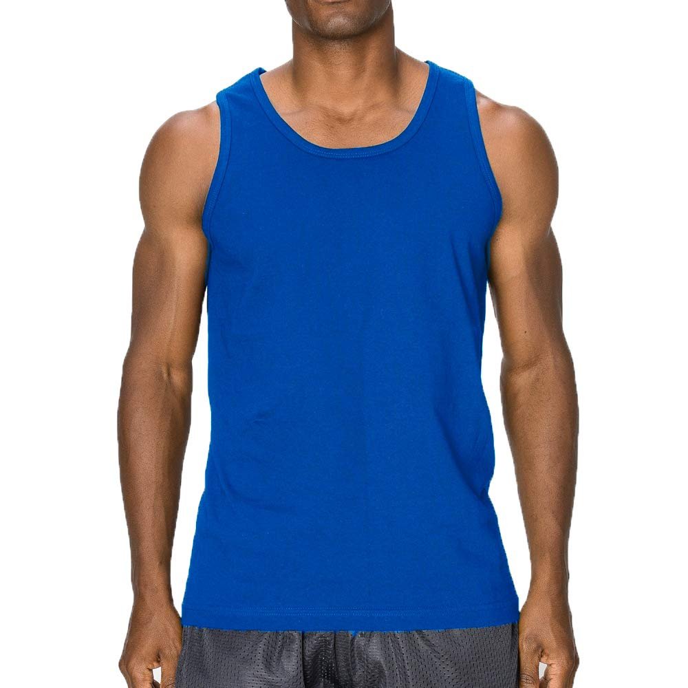 Mens Tank Top, 2XL, Royal