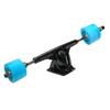Yocaher Longboard Skateboard Trucks Wheels Combo Set 71mm Wheels + 7"/180mm Heavy Duty Aluminum Black Trucks, Bearing, Riser Pad, and Skateboard Longboard Cruiser Hardware view 3