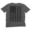 0021. Vintage American Flag United States of America Military us USA Patriotic Style for Men T Shirt (Charcoal, 2X-Large) view 3