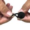 Flex Button Pant Extender 5-Pack - Adds 1-2 Inches, Super Sturdy with a Little Stretch (Black) view 2