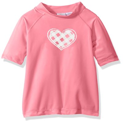 Kanu Surf Big Girls Karlie UPF 50+ Sun Protective Rashguard Swim Shirt, Lilly Pink, Medium (10)