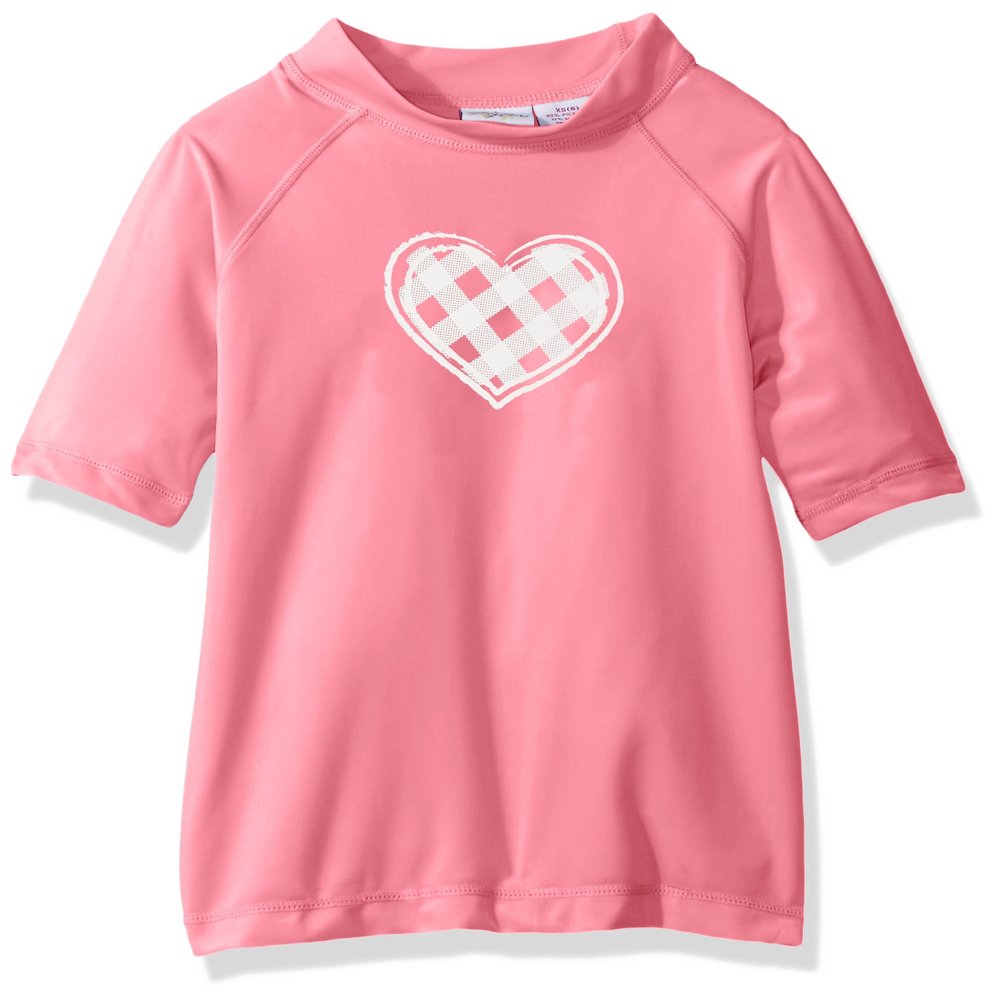 Kanu Surf Big Girls Karlie UPF 50+ Sun Protective Rashguard Swim Shirt, Lilly Pink, Medium (10)