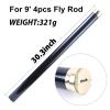 Maxcatch Carbon Fiber Fly Fishing Rod Travel Tube(Case) with Aluminum Cap  fits Any 9ft/10ft 4pcs Fly Rod (Carbon Rod Tube, 33.46''(for 10ft 4pcs Fly Rod)) view 4