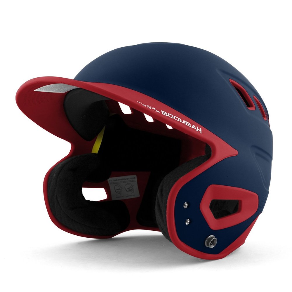 Boombah DEFCON Batting Helmet Navy/Red - Size Senior 7" - 7 3/4"