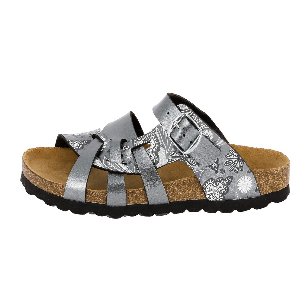 Lico Women's Mules, Charcoal Grey, 6
