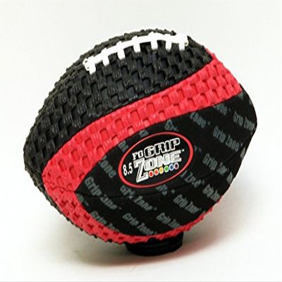 Grip Zone-Fun Gripper 8.5 Inch (V) Design (Pee Wee) Size Football Red