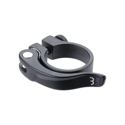 BBB BSP-87 Lightweight Aluminum Seatpost Clamp Smooth Lever 1.1 inches (28.6 mm) Black