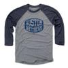 500 LEVEL Auston Matthews Baseball Shirt XXX-Large Navy/Heather Gray - Toronto Hockey Fan Apparel - Auston Matthews Puck B view 1