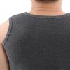 Legou Men's Solid Ultra Soft Thermal Plus Underwear Tank Top Lignht Gray XXXXXXL view 2