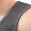Legou Men's Solid Ultra Soft Thermal Plus Underwear Tank Top Lignht Gray XXXXXXL view 3