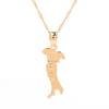 18K Gold Plated Map of Italy Necklace Pendant Jewelry for Italian view 1