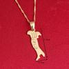 18K Gold Plated Map of Italy Necklace Pendant Jewelry for Italian view 2