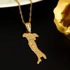 18K Gold Plated Map of Italy Necklace Pendant Jewelry for Italian view 3