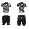 Kids Cycling Jersey Set Short Sleeve Cartoon Bike Jersey Set, (Short Sleeve Jersey + Padded Shorts) view 2