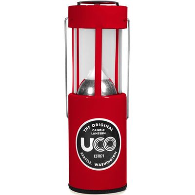 Uco 24351 Outdoor Camping Candle Lantern, Red
