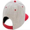 6089M Classic Snapback Pro-Style Wool Cap by Flexfit (Heather/Red) view 2